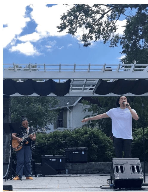 Marcus performing at a 2024 Juneteenth Festival